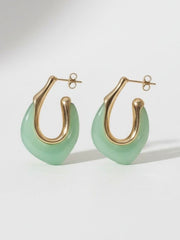 SUGAR BABY Hoop Earrings | 2 Colors Farrah B Jewelry Necklace Jade