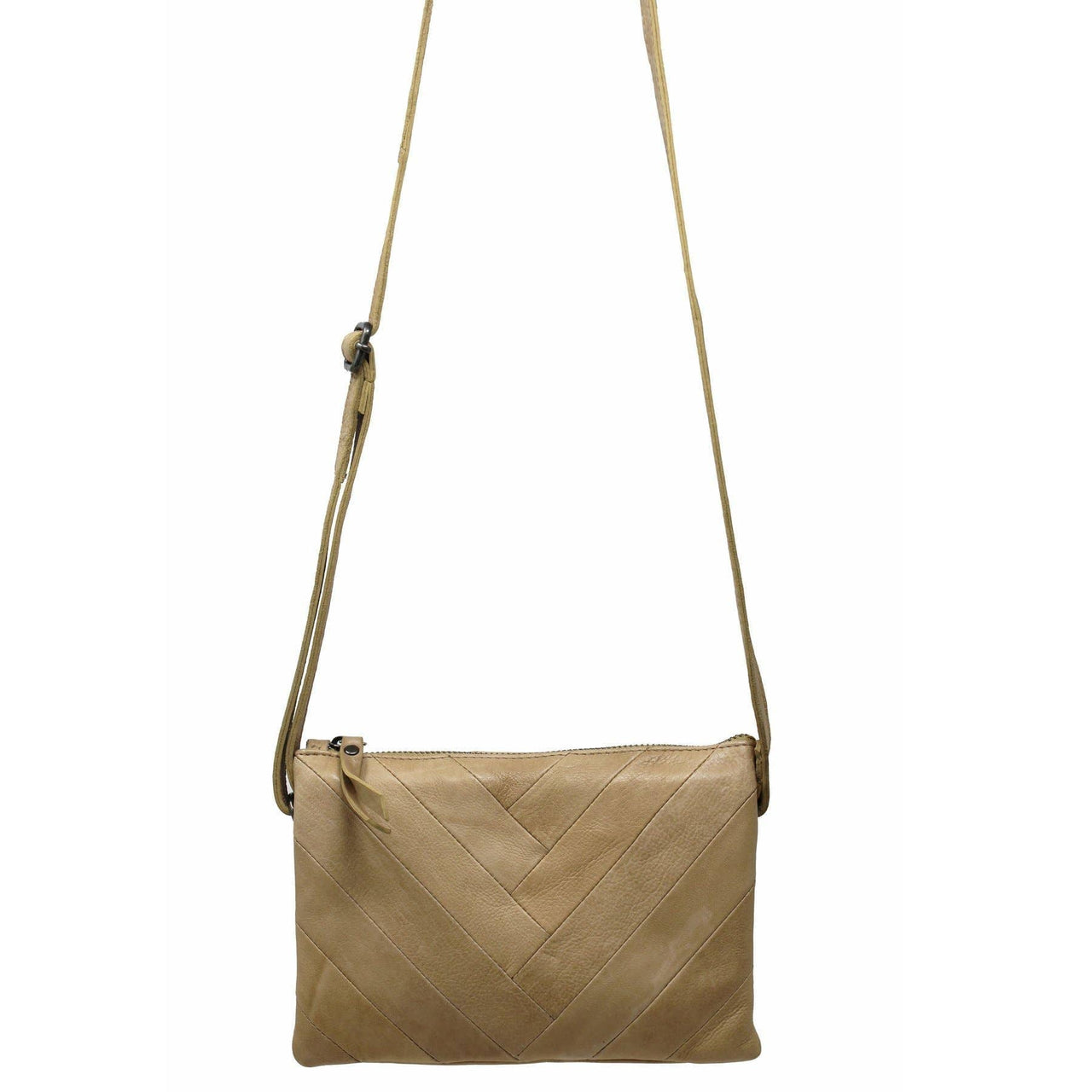 Sunny Handcrafted Leather Crossbody Bags: Camel Latico Leathers