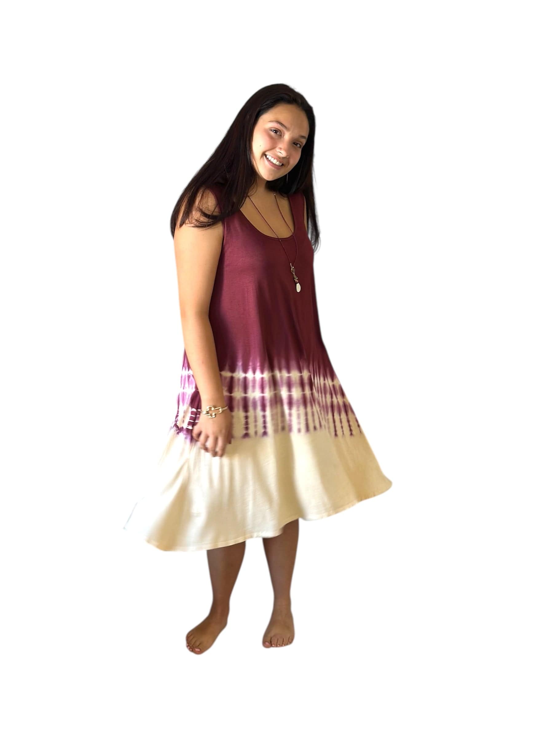 Swing Knit Sand Dye Dress