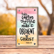 Take Captive Every Thought Driftwood Happy Block Baxter & Me