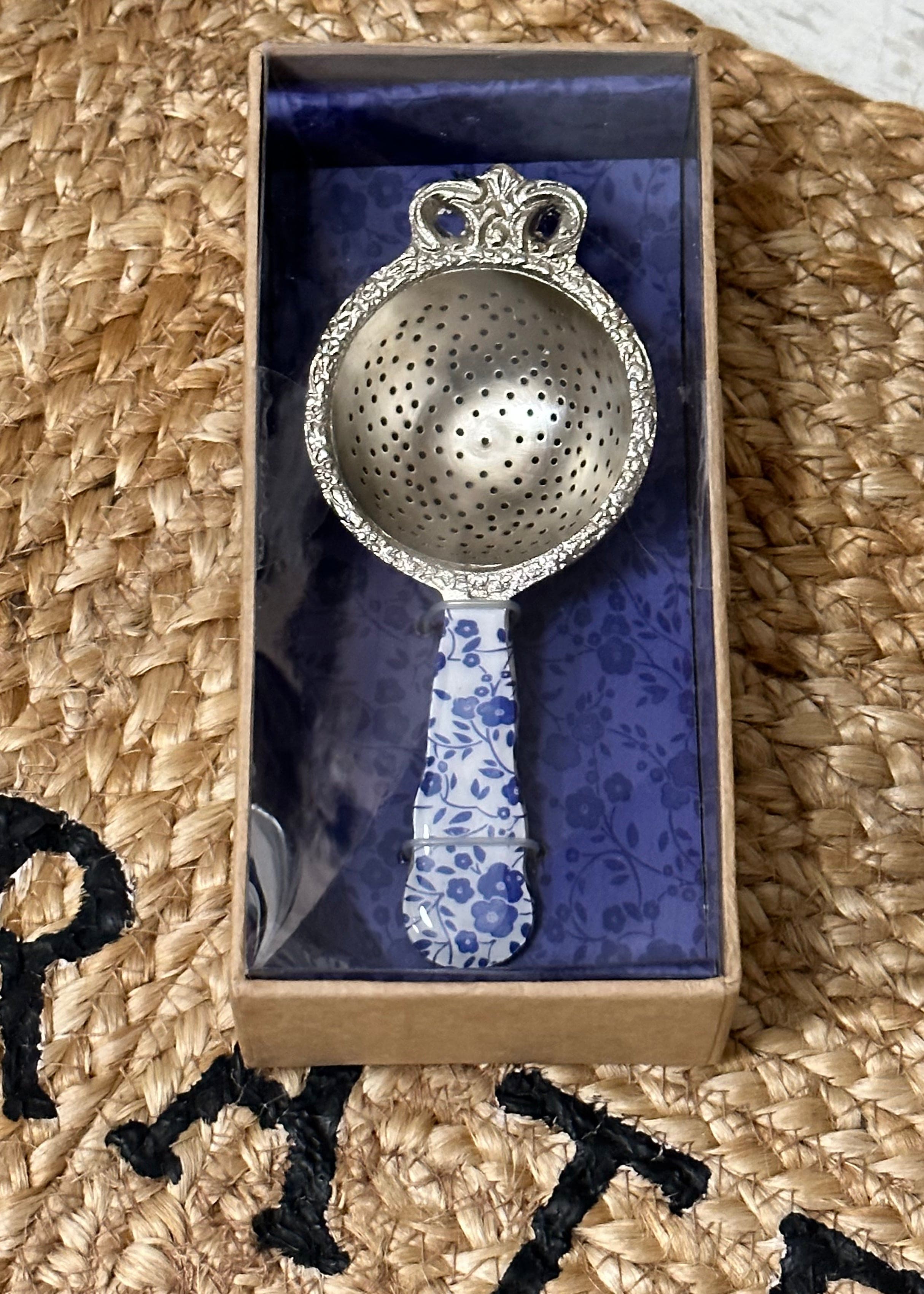 Tea Strainer with Enamel Handle - Thumbnail 4