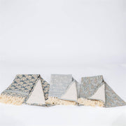 Tea Towels - Windward Blue Print (Set Of 3) (Pk/03 Sets) Audrey's Home & Gift