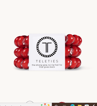 Thumbnail for Teleties Hair Coils Small Teleties Hair Coils Scarlet Red
