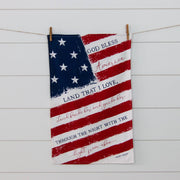 Terry Tea Towel - God Bless America (Pk/02) Audrey's Home & Gift