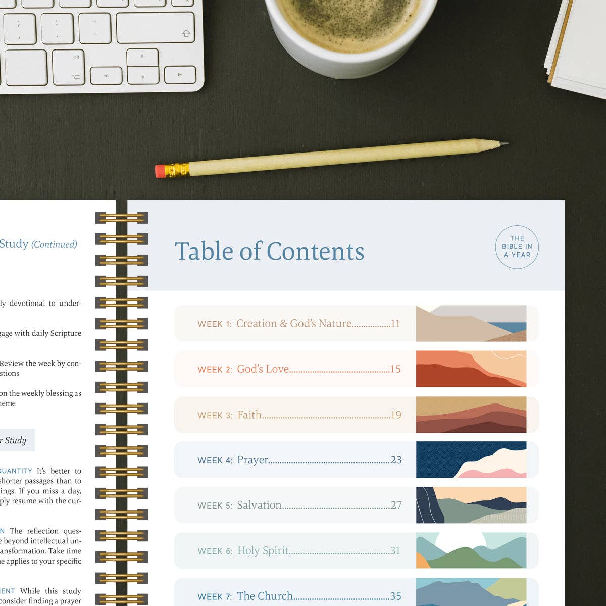 The Bible In A Year: A 52-Week Journey Through God's Word Spiral Bible