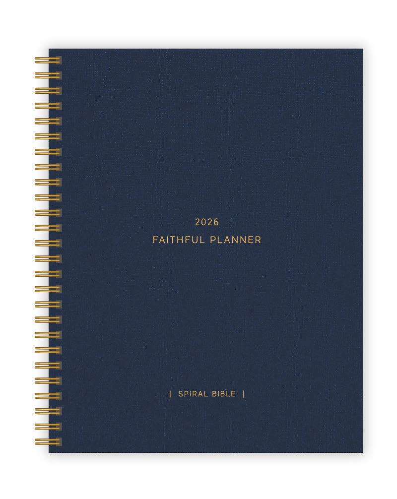 The Faithful Planner™: Midnight Navy Spiral Bible