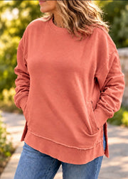 The One on Repeat Sweatshirt | Blush Terra Southern Fried Cotton Sweatshirt