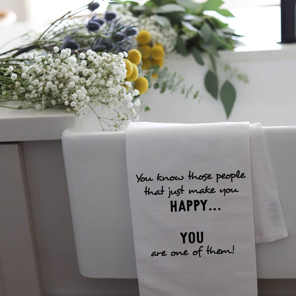 THOSE HAPPY PEOPLE - TEA TOWEL Wildwood Landing