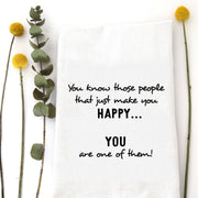 THOSE HAPPY PEOPLE - TEA TOWEL Wildwood Landing