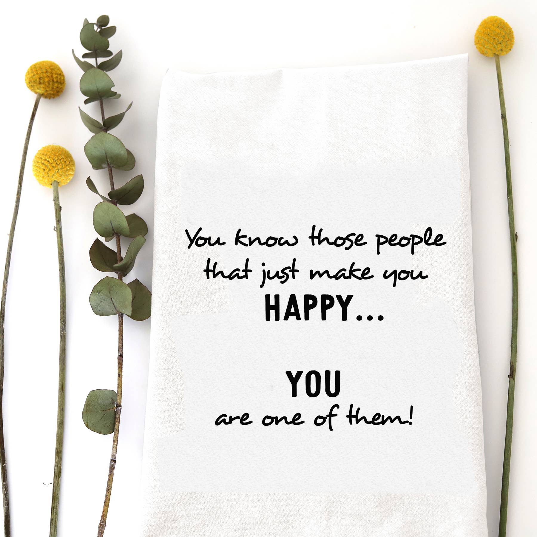 THOSE HAPPY PEOPLE - TEA TOWEL Wildwood Landing