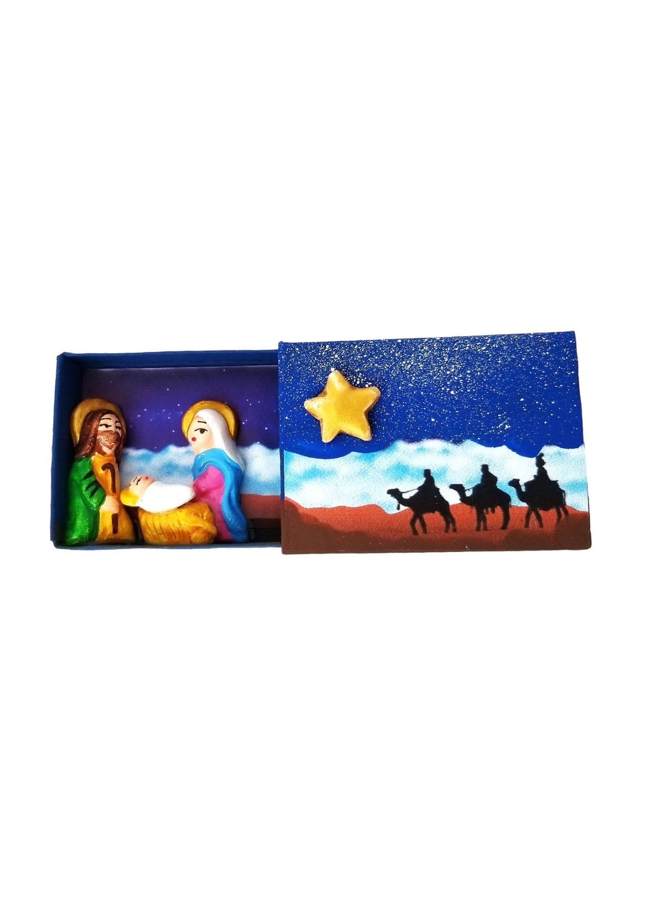 Three Kings Matchbox Nativity Sedona Spirit Holiday Ornaments