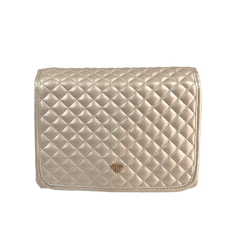 Toiletry Case - Pearl Quilted PurseN Travel Pouches