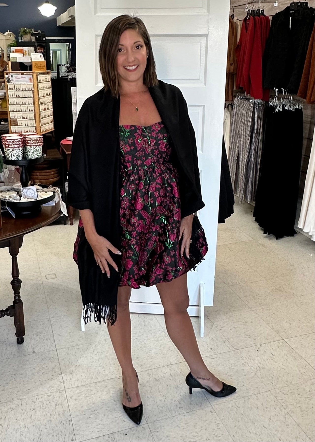 Touch of Cashmere Scarf Two’s Company Black