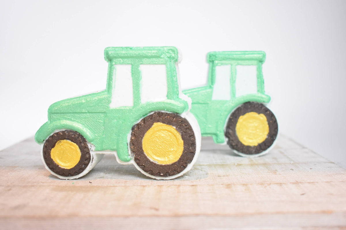 Tractor Bath Bomb with surprise coin inside Nature's Love Product