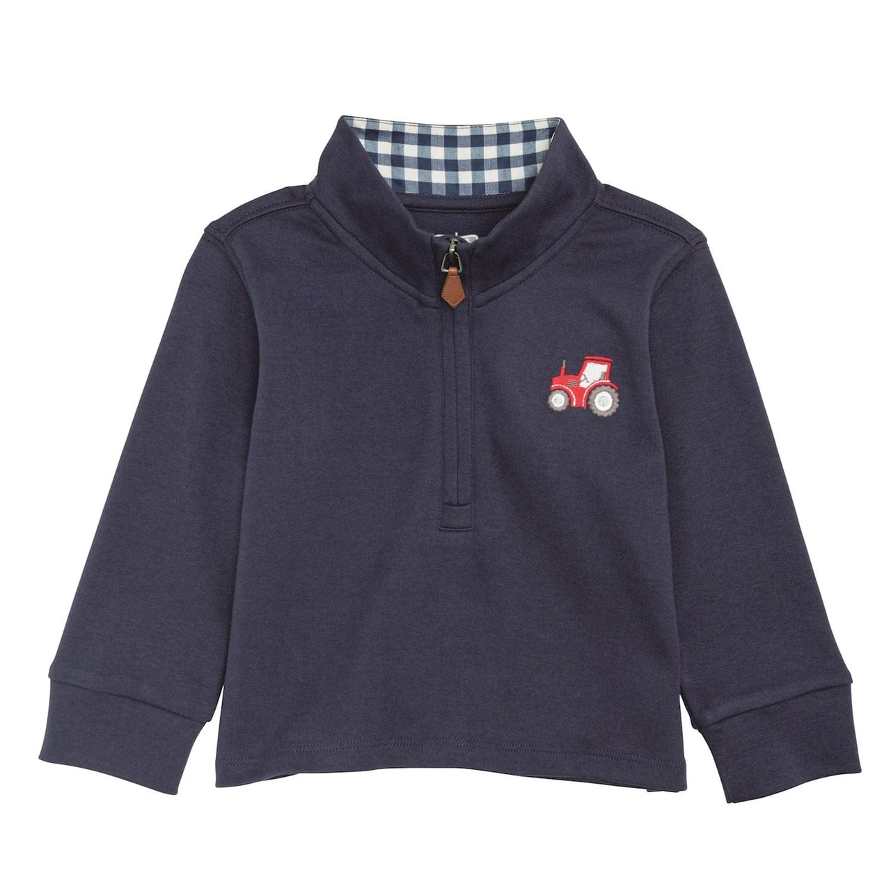 Tractor Icon Quarter Zip Top | 2T-5T Mud Pie CHILDREN