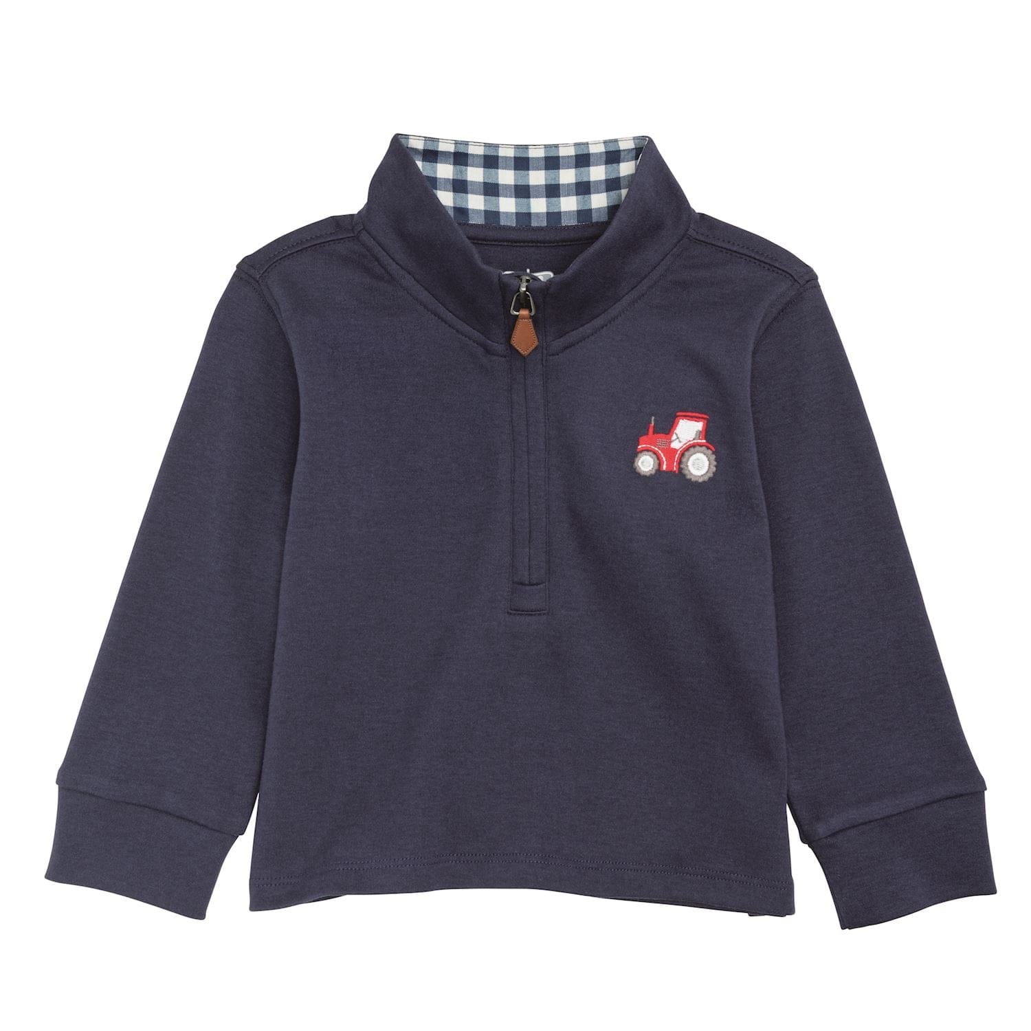 Tractor Icon Quarter Zip Top | 2T-5T Mud Pie CHILDREN