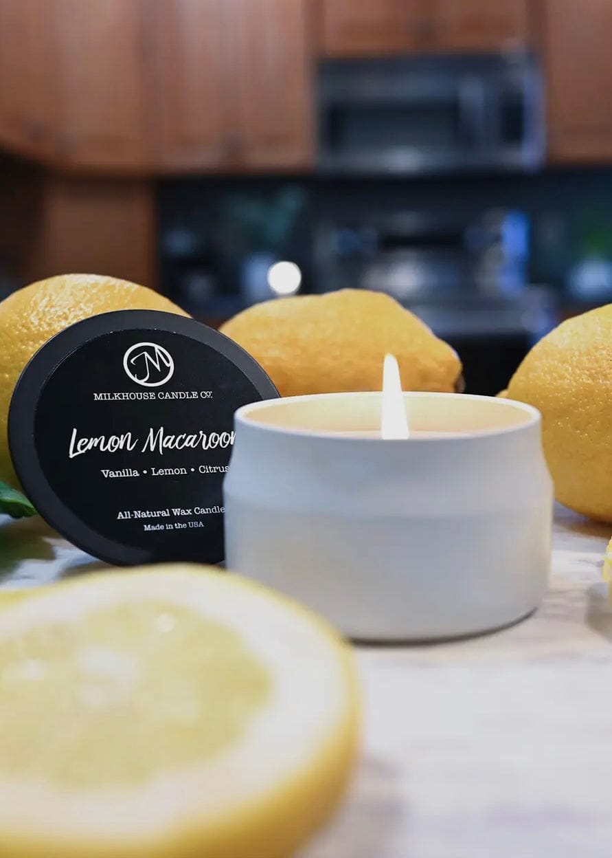 Travel Tin Candle Lemon Macaroon Milkhouse Candles Candle