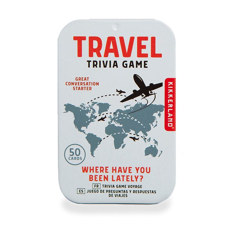 Travel Trivia Game Kikkerland card games