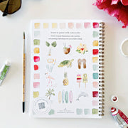 Tropical watercolor workbook emily lex studio