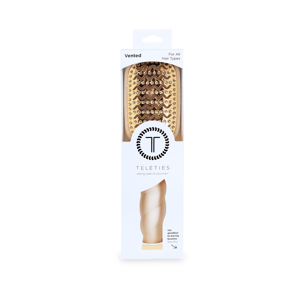 Vented Hair Brush | Tan TELETIES Hair Brush