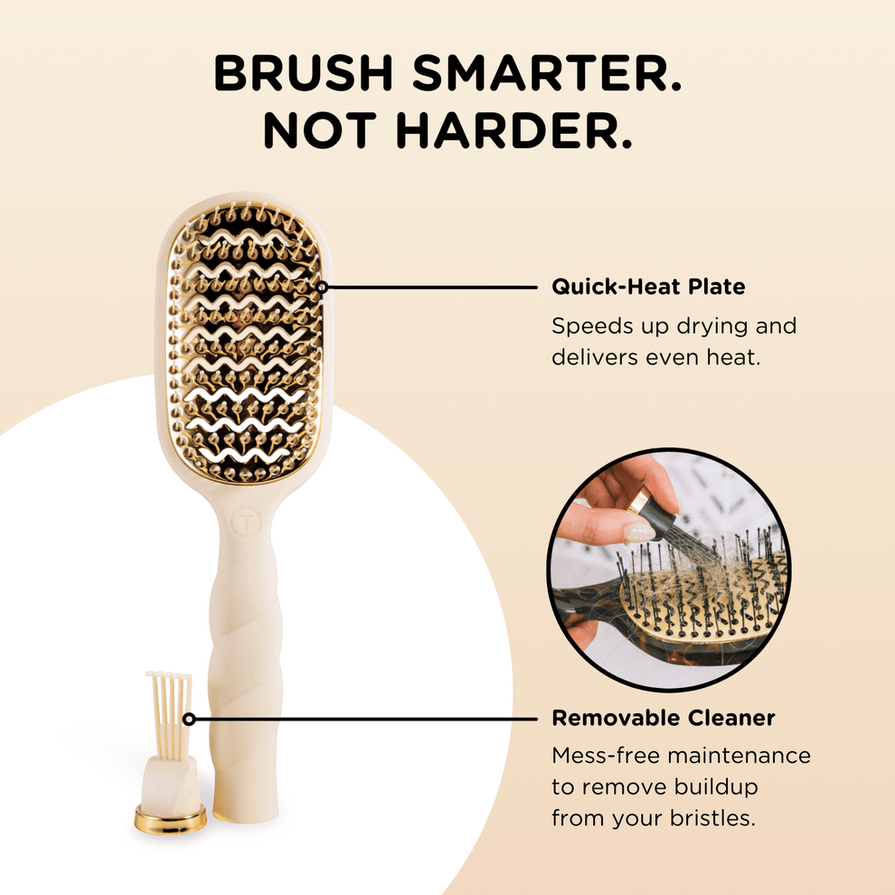 Vented Hair Brush | Tan TELETIES Hair Brush