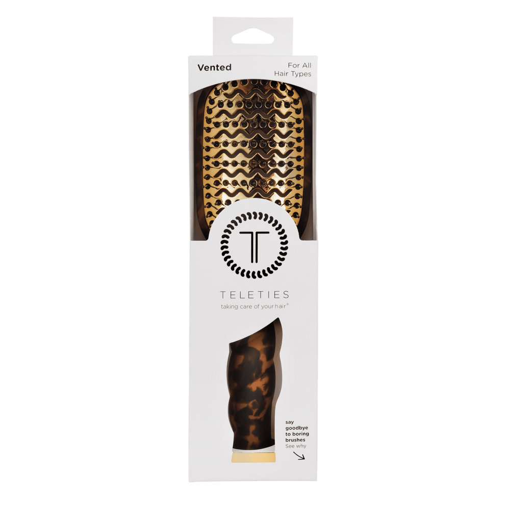 Vented Hair Brush | Tortoise TELETIES Hair Brush