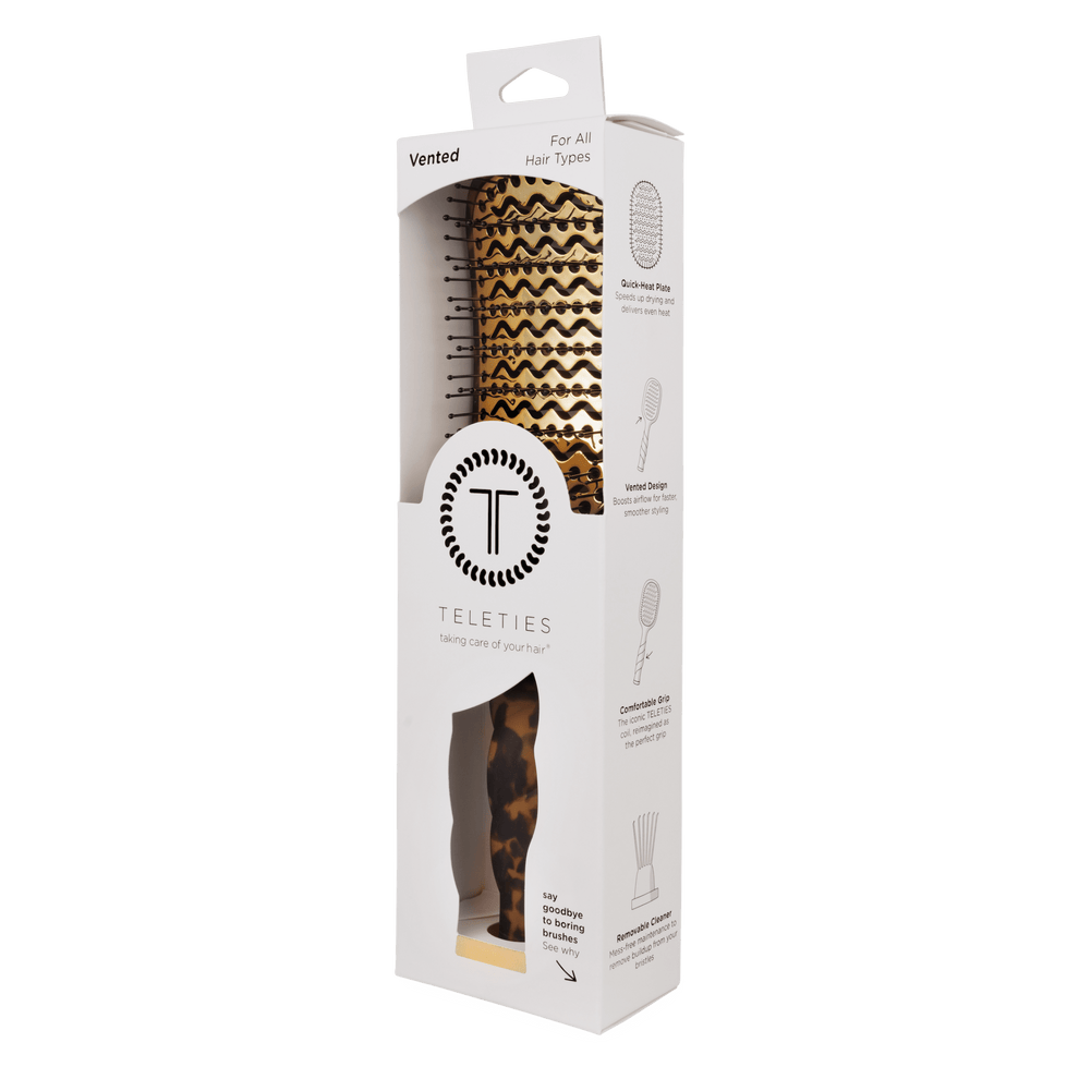 Vented Hair Brush | Tortoise TELETIES Hair Brush