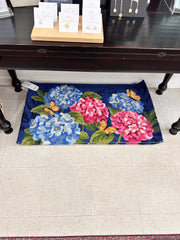 Vibrant Hydrangeas Indoor / Outdoor Rug Evergreen Flooring & Carpet