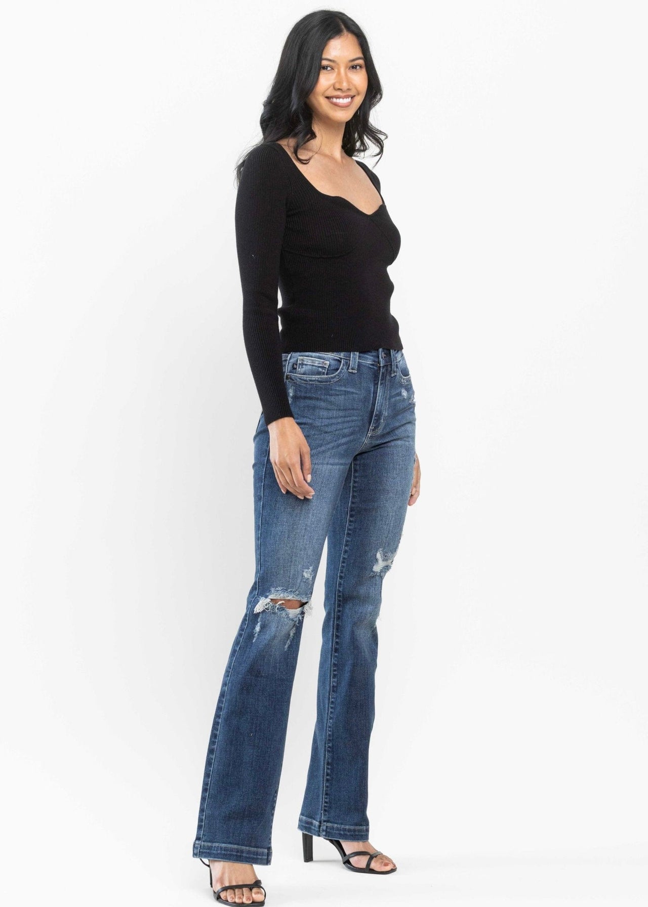 Vintage Mid Rise w Destruction | Judy Blue Judy Blue Jean