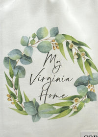 Thumbnail for Virginia Eucalyptus Wreath Tea Towels Cora & Pate TEA TOWEL