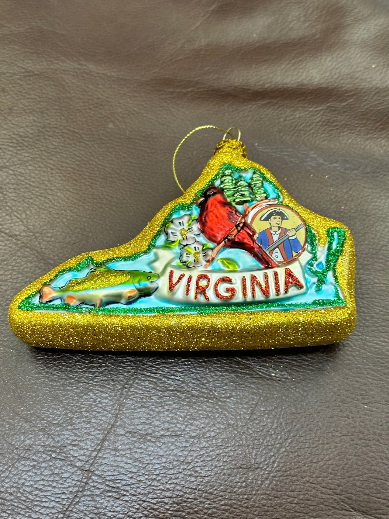 Virginia State Ornament One Hundred 80 Degrees