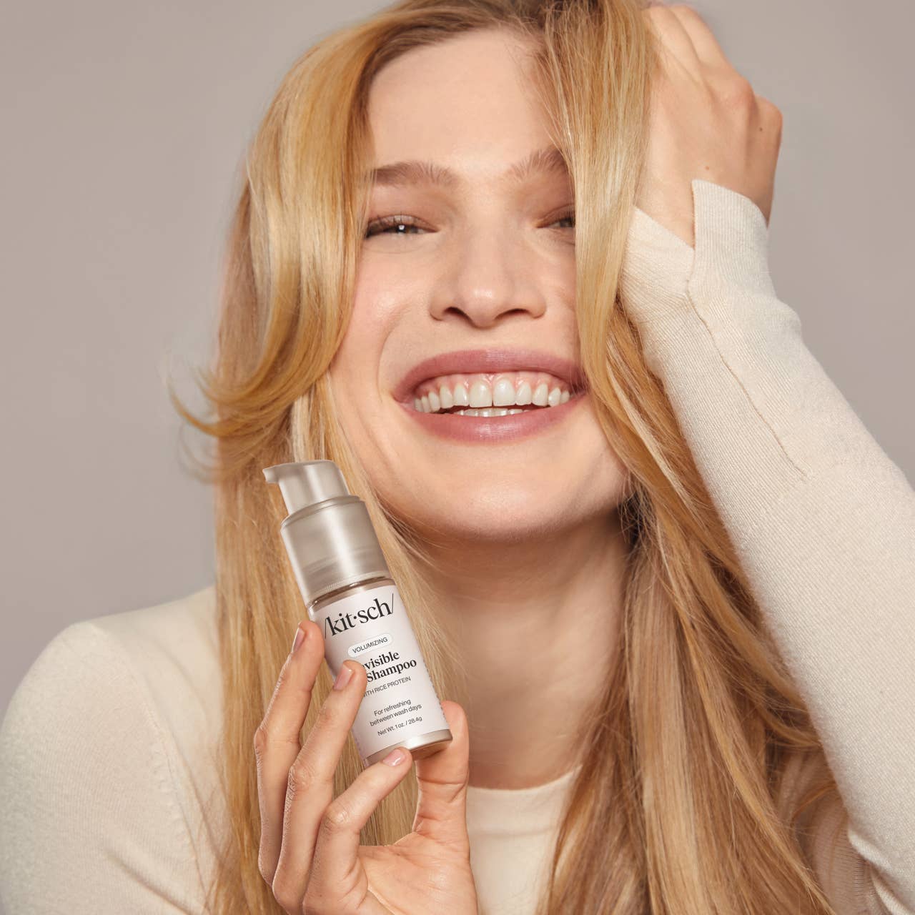 Volumizing Rice Protein Dry Shampoo - Invisible 1 oz KITSCH