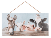 Wall Hangings of Whimsical Farm Animals Ganz Wall Hanging Farm Animals