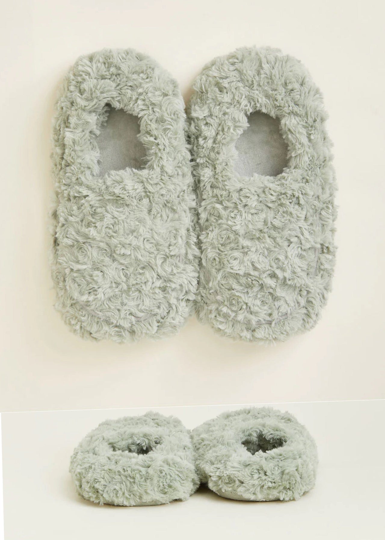 Warmies  Curly Lavender Slippers WARMIES / INTELEX USA slippers Sage Green