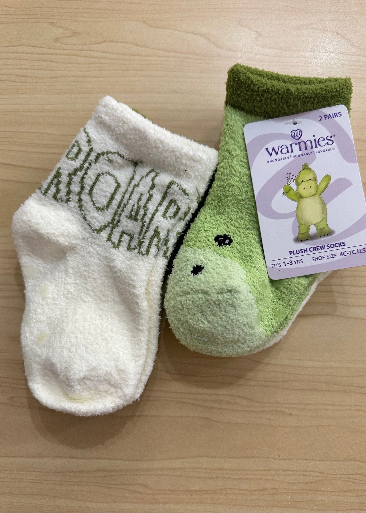Warmies Dinosaur Crew Sock Set WARMIES / INTELEX USA Socks