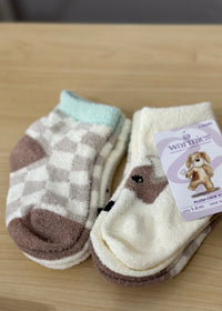 Thumbnail for Warmies Puppy Crew Sock Set WARMIES / INTELEX USA Socks