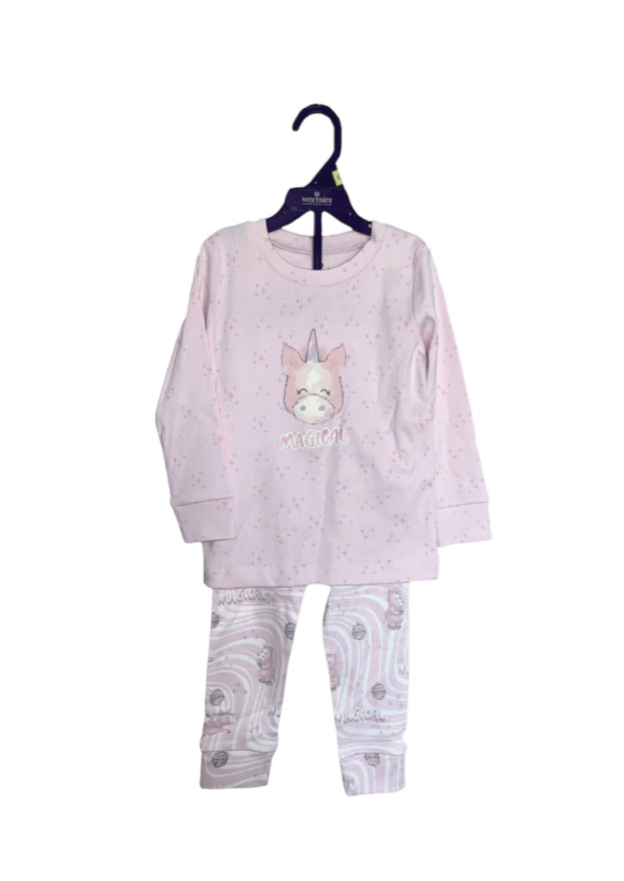 Warmies Pink Unicorn Toddler Pajama Sets INTELLEX/Warmies CHILDREN