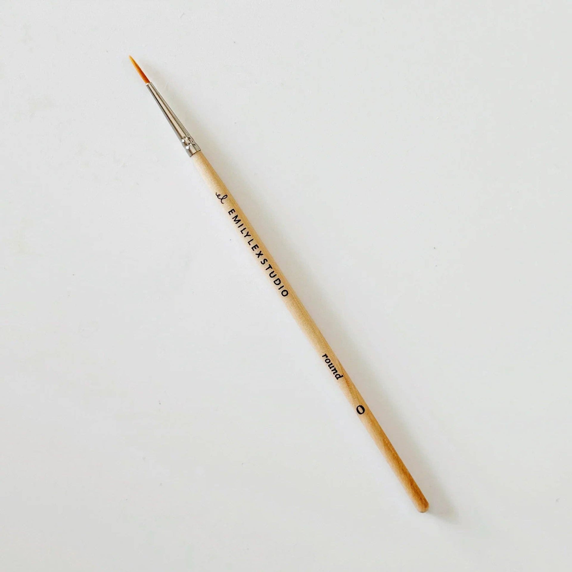 Watercolor paintbrush set of five wood brushes emily lex studio