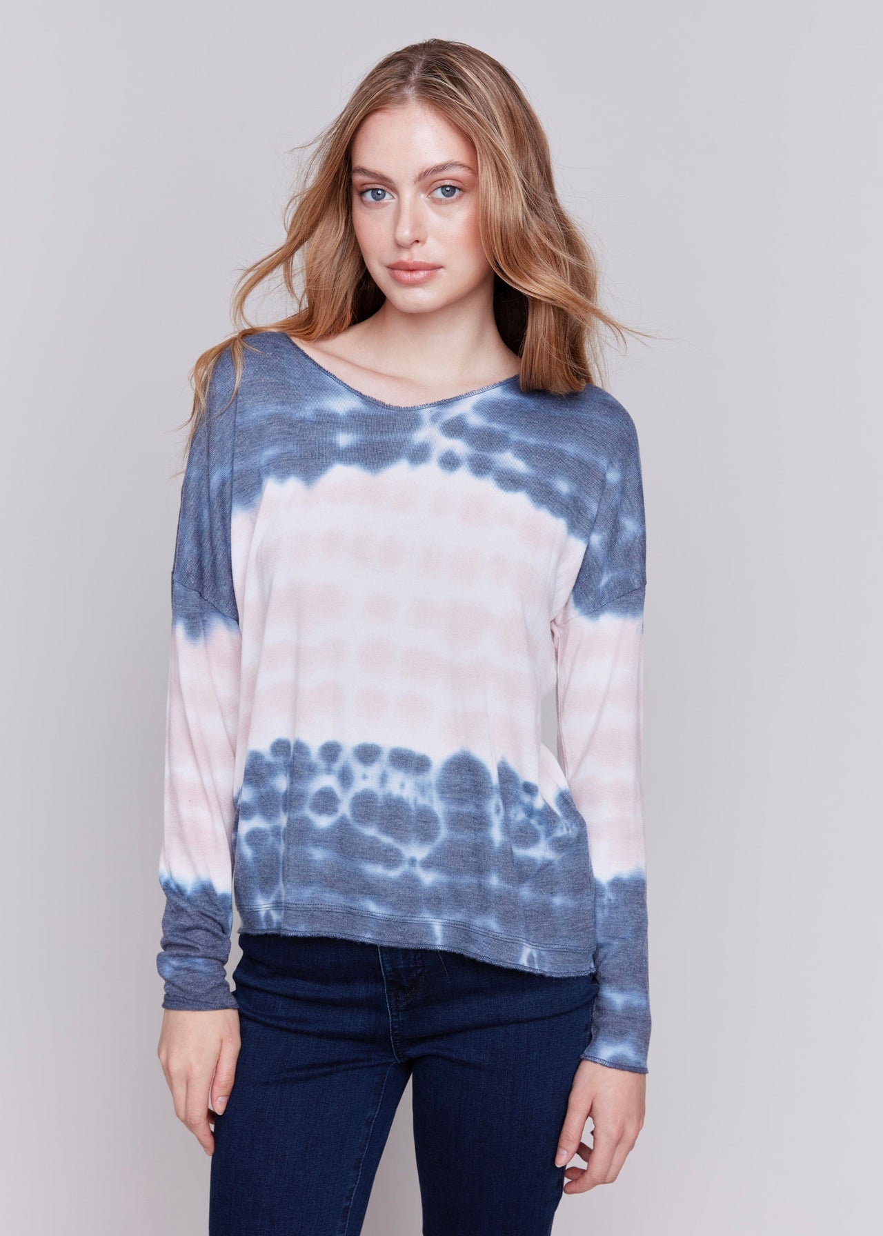 Waves LS Tie Dye Shirt Charlie B Casual Top S