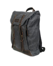 Waxed Canvas Large Travel Backpack, Grey Purnell LLC BackPack