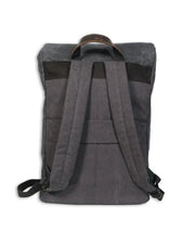Waxed Canvas Large Travel Backpack, Grey Purnell LLC BackPack