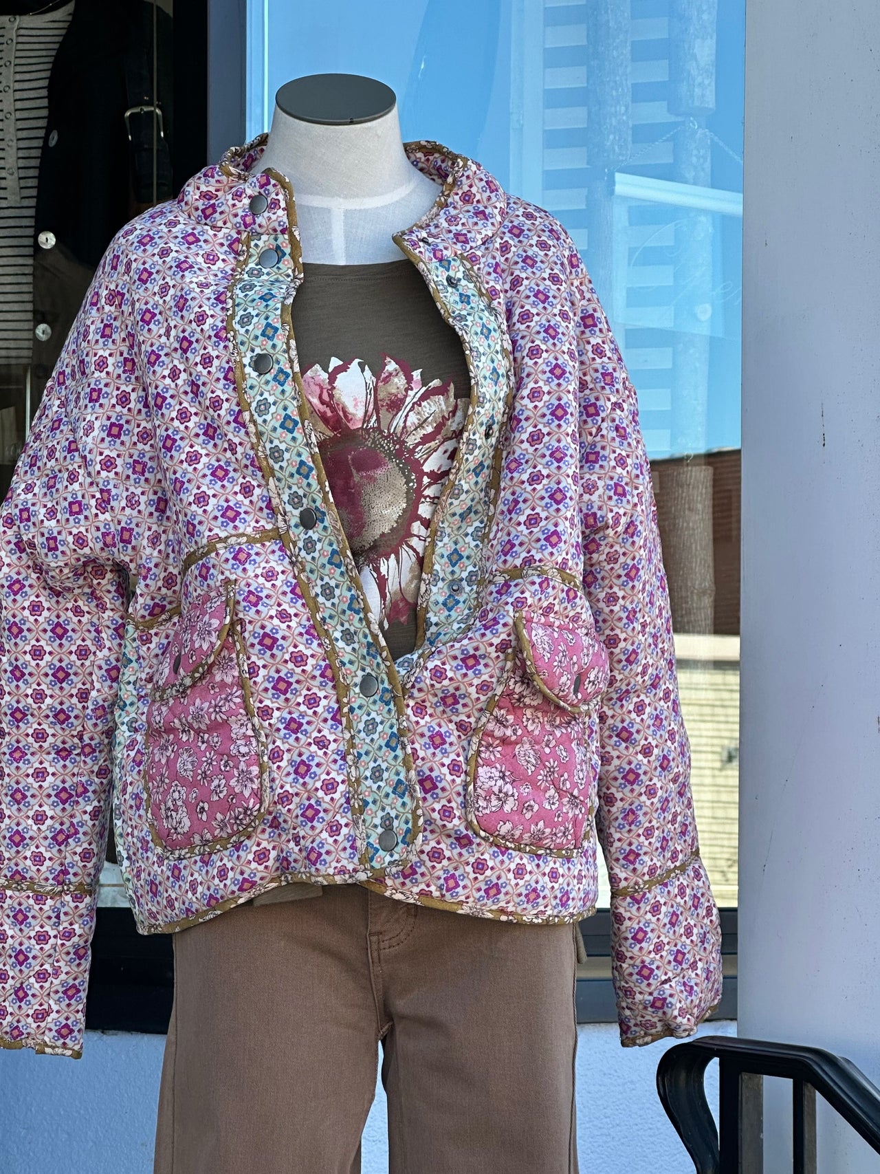 We Lilac You A Lot Quilted Jacket Mystree Jacket