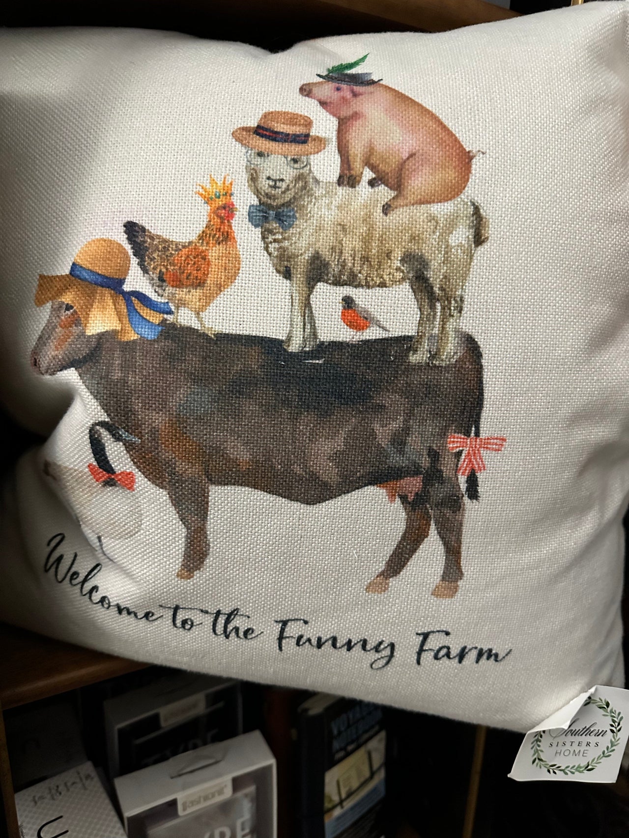 Welcome To the Funny Farm Pillow Cora & Pate Pillows