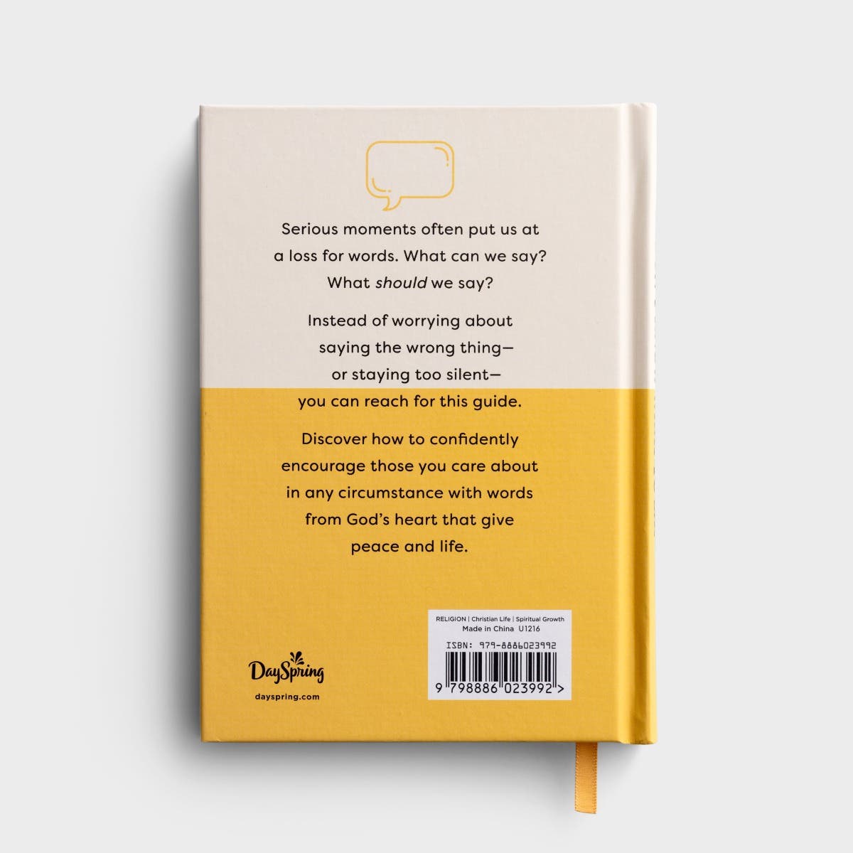 What To Say When You Don't Know What To Say DaySpring Books