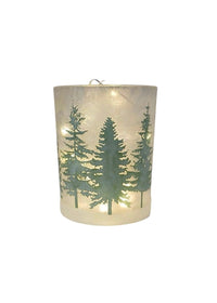 Thumbnail for Winter Forest Frosted Candleholders | 6 Sizes Two's Company candleholder 5