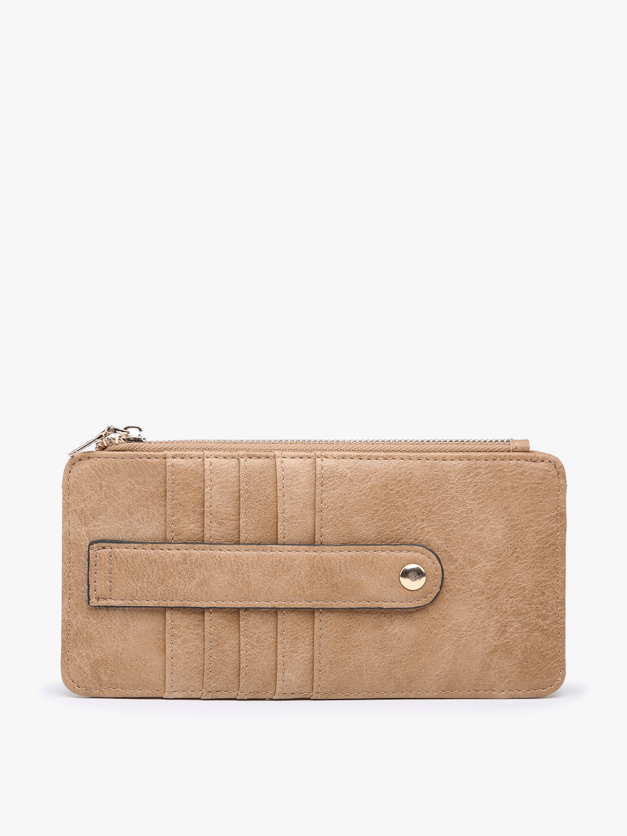 WL1889 Saige Slim Card Holder Women's Wallet: Mocha Jen & Co.