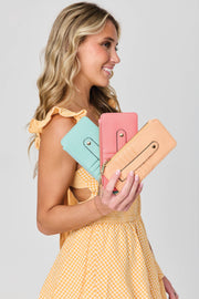 WL1889 Saige Slim Card Holder Women's Wallet: Mustard Jen & Co.
