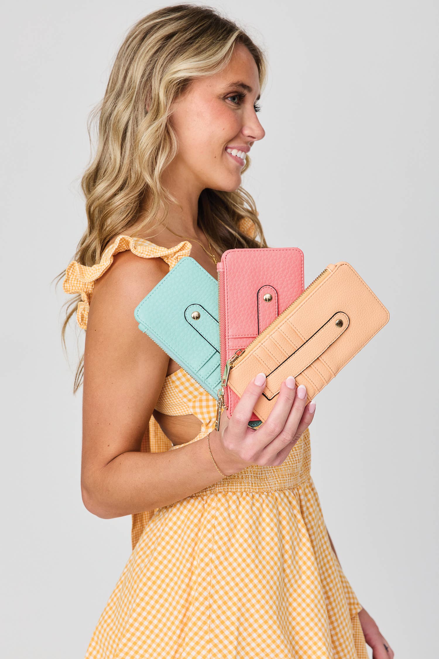 WL1889 Saige Slim Card Holder Women's Wallet: Mustard Jen & Co.