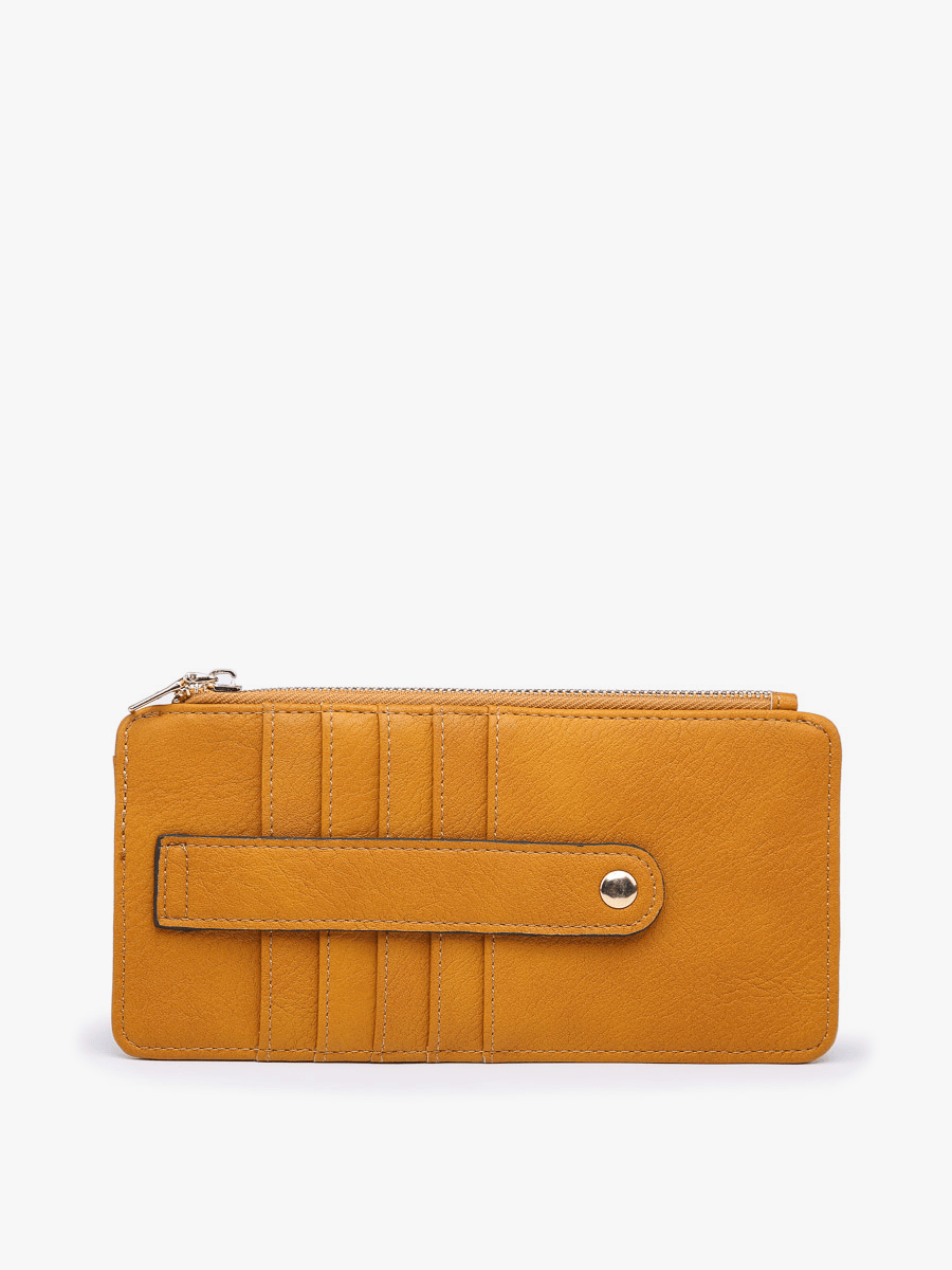 WL1889 Saige Slim Card Holder Women's Wallet: Mustard Jen & Co.