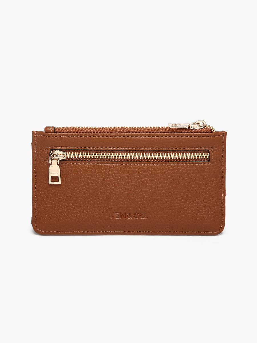 WL2541RF Mae RFID Multi-Card Wallet w/ Strap Snap Closure: Mocha Jen & Co.